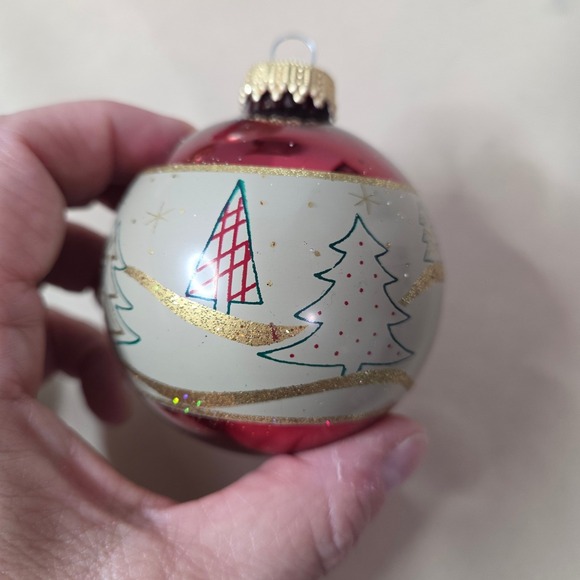 Vintage Christmas Ornaments Holiday Decoration Set of‎ 5 Decorative Balls - Picture 10 of 13